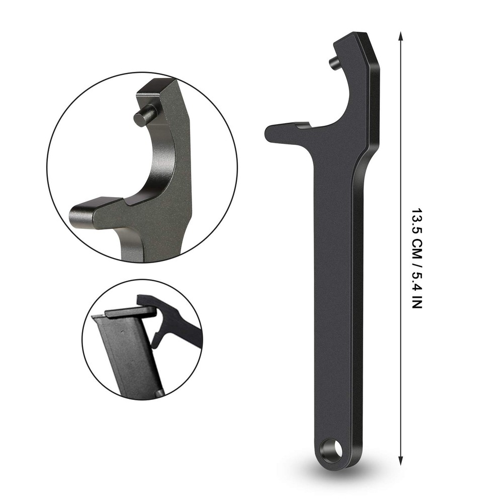 Tool Kit for Glock with Front Sight Remove,Magazine Black