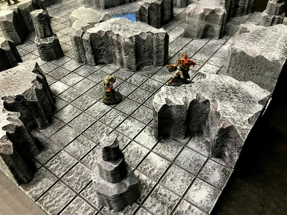 Dungeon Caverns Set 28mm Dungeons and Dragons Pathfinder d&d Terrain Scenery