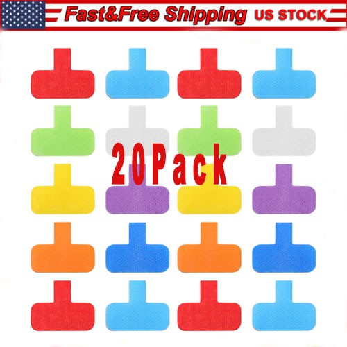 20PCS Nylon Cable Labels Reusable Core Cable Tags Wraps Flexible Cable Organizer