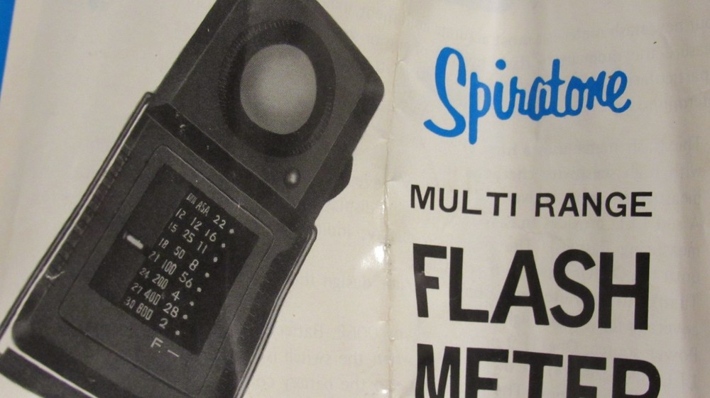 Spiratone Multi Range Flash Meter With Case And Instructions VIntage Flash Meter