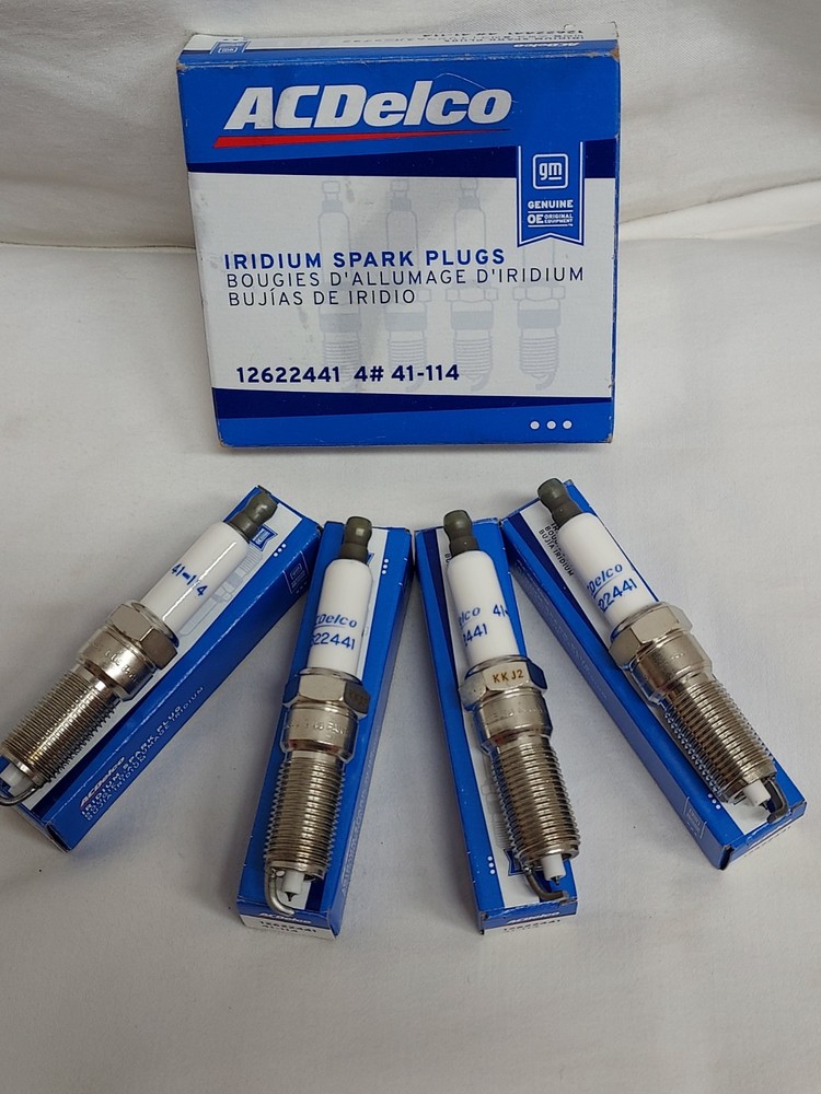 AC Delco 4 Iridium Spark Plugs #41-114 GM