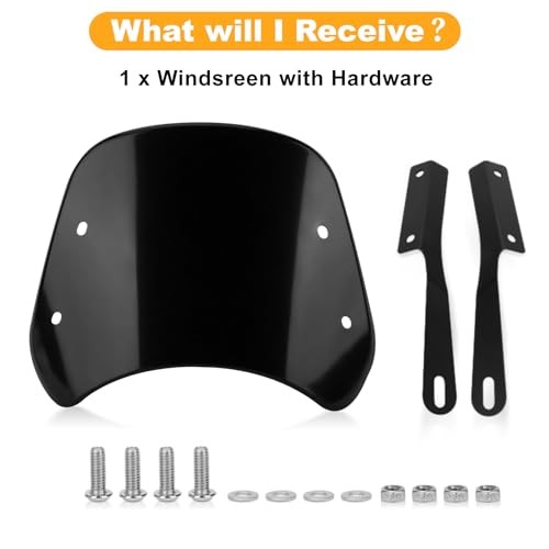 Motorcycle Front Universal Windshield Windscreen Wind Deflector Fairing Front