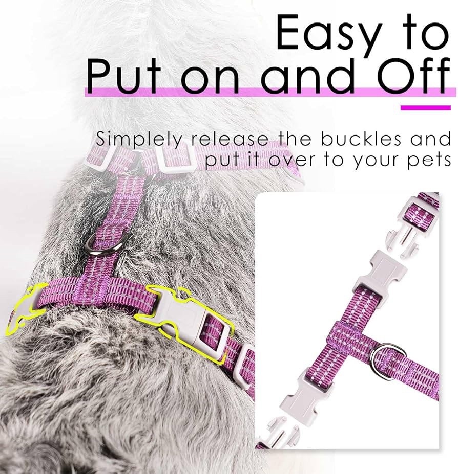 ThinkPet No Pull Harness Breathable Reflective Maroon Harness with Handle Size M
