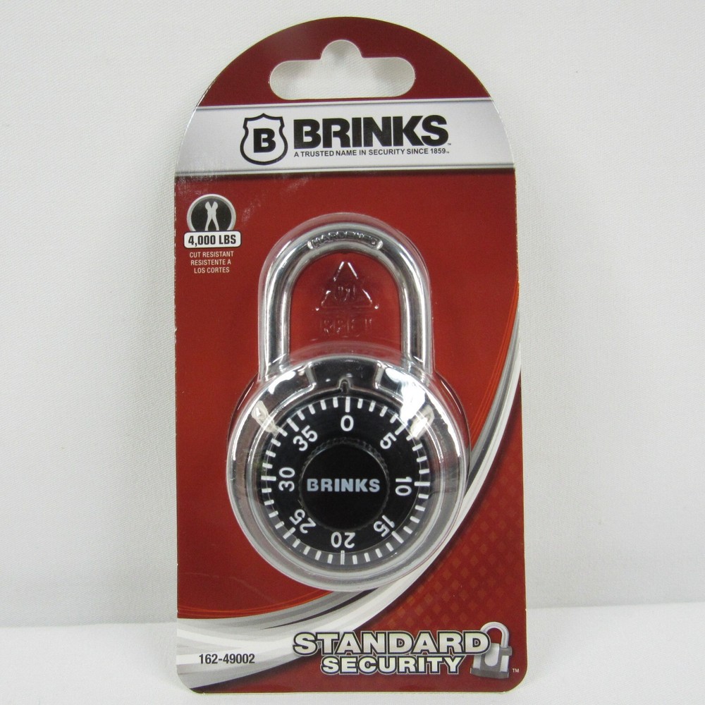 Qty. 10 Brinks Padlock Standard Security 3 Dial Combination Lock #162-49002