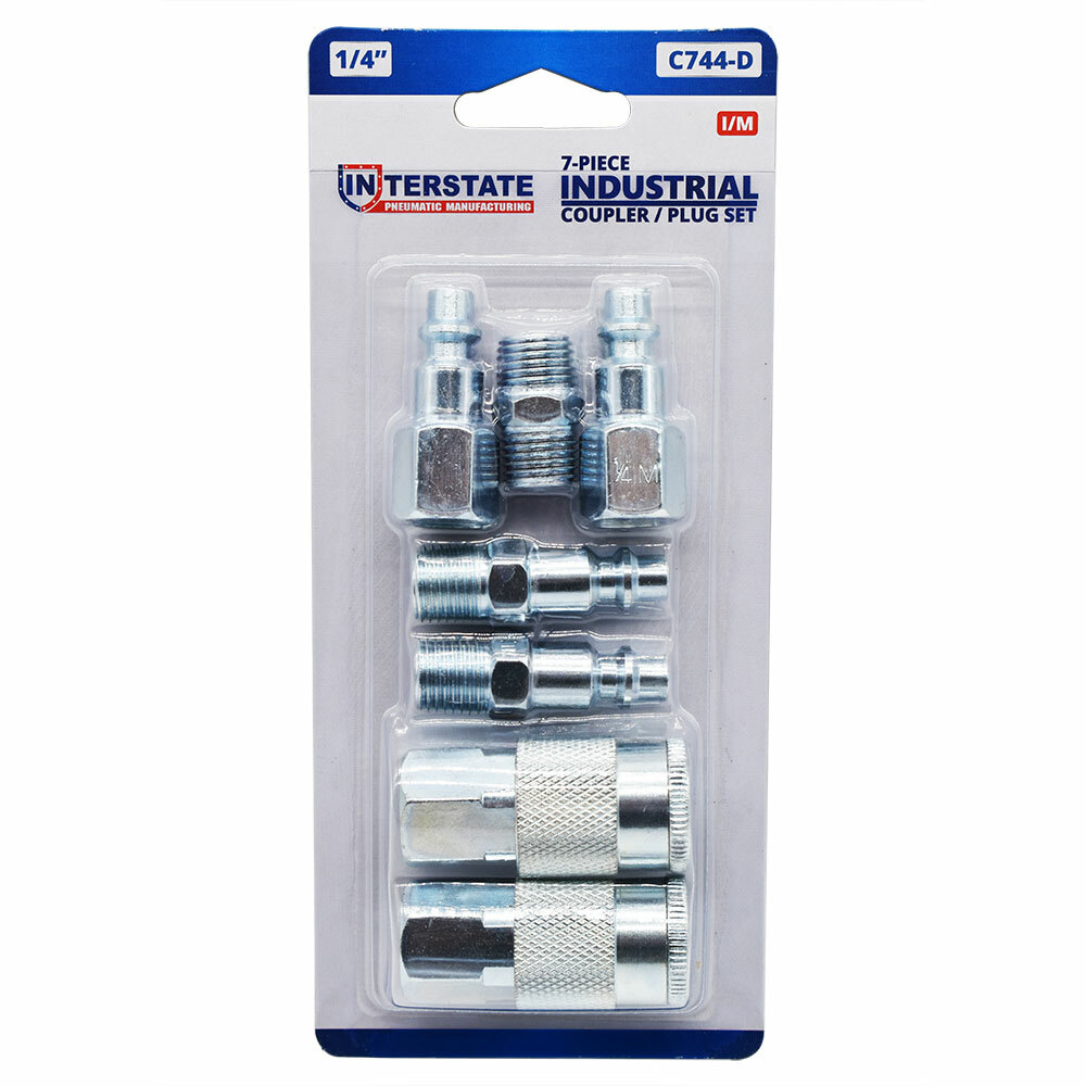 Interstate Pneumatics C744 7-Pieces Coupler / Plug Set