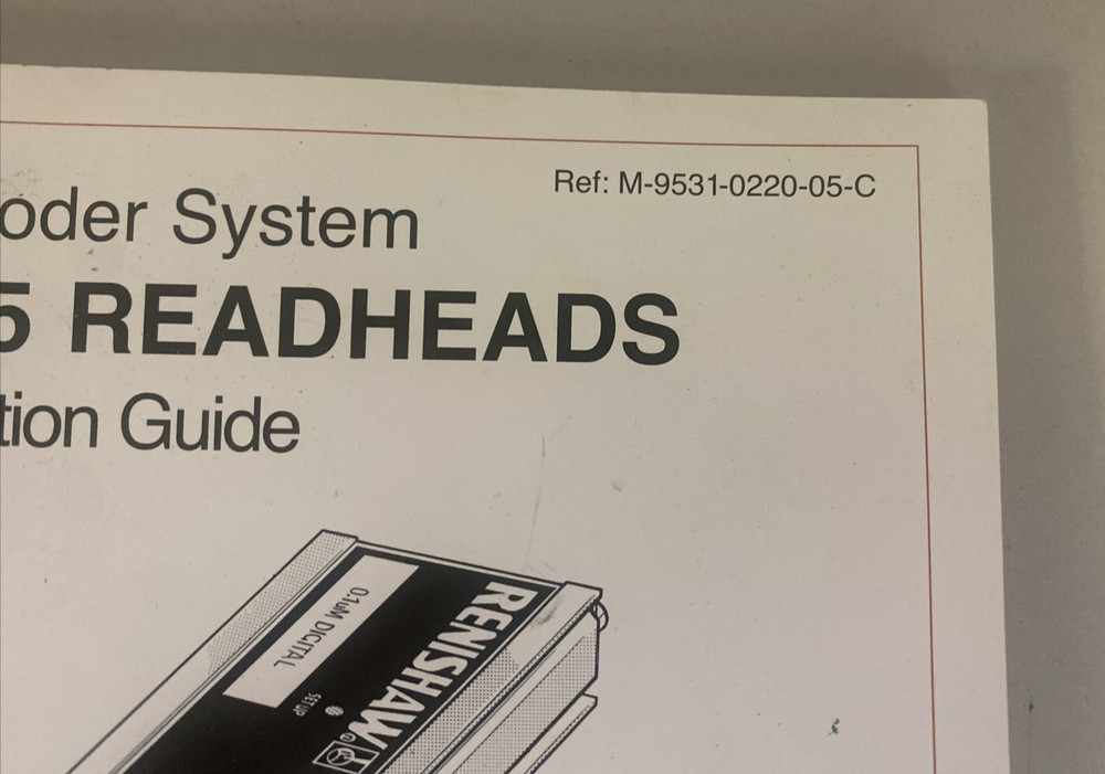 Renishaw RG2 Encoder System RGH22/24/25 READHEADS Installation Guide