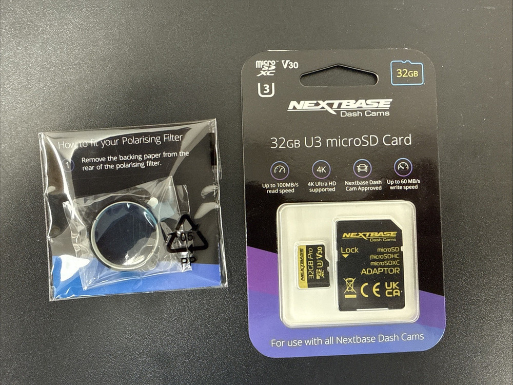 Nextbase 222XR Dash Camera + Rear Cam Bundle, Includes 32GB SD Card