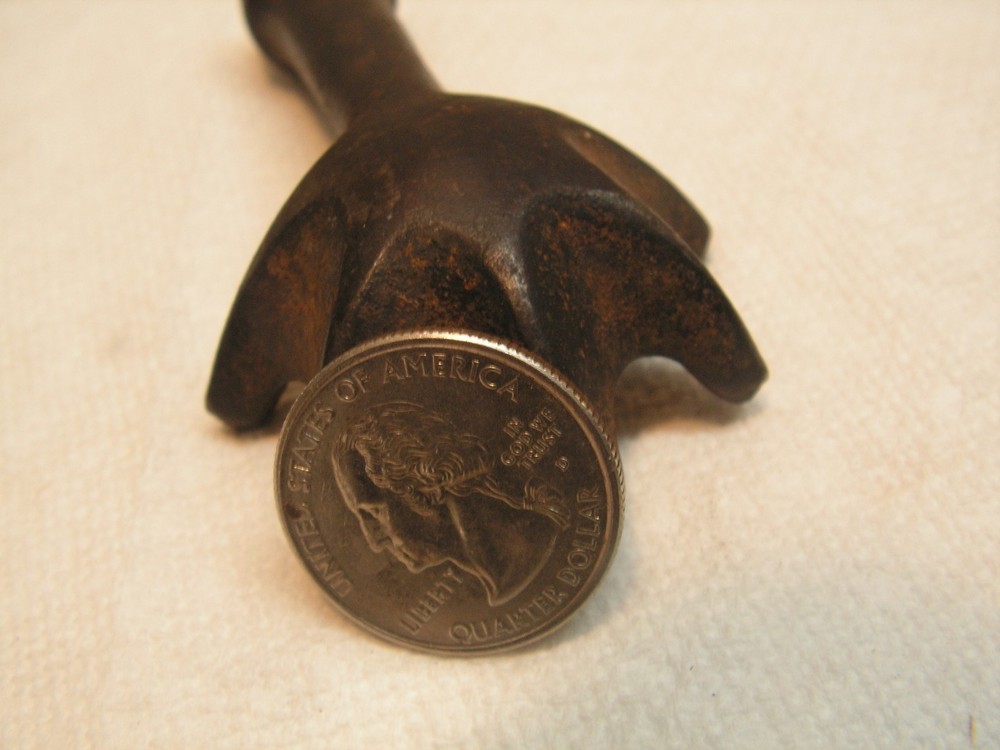Vintage Antique Wrought Iron Fireplace Fire Pit Tool replacement ends paws, Coal