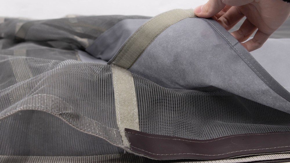 ELITEWILL Toy Hauler Screen Rear Opening Fits Ramp Doors Up to 90 Inch Tall