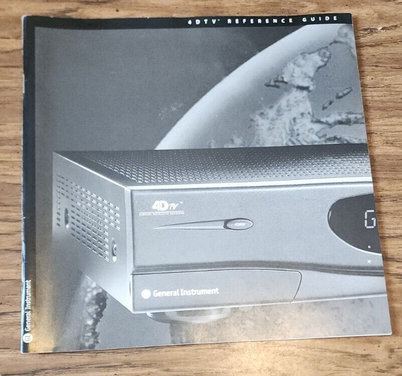 General Instrument GI 4DTV DSR 920 Reference Installation Operational Manual