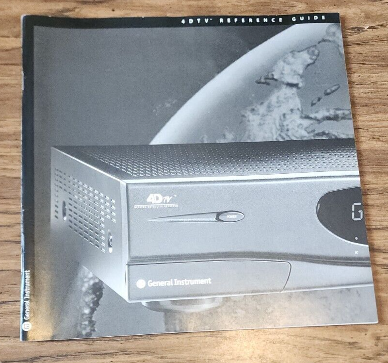 General Instrument GI 4DTV DSR 920 Reference Installation Operational Manual