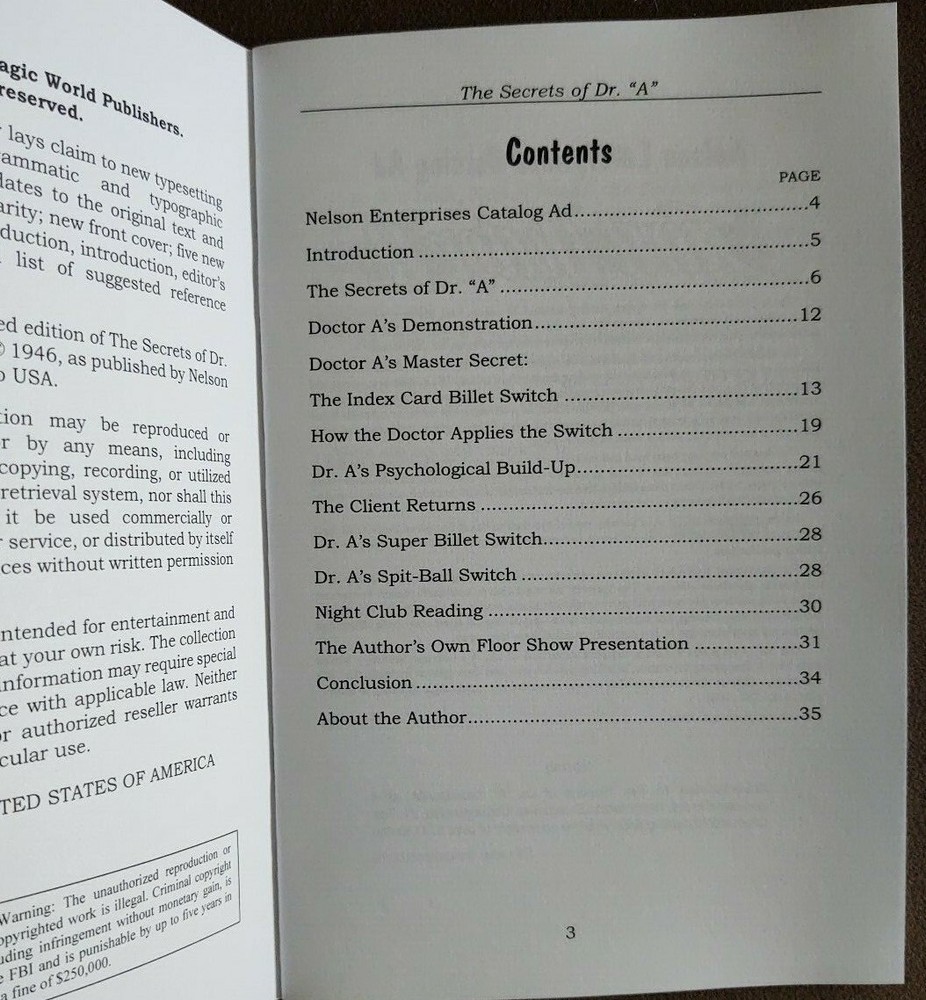 The Secrets of Dr. "A" by Robert A. Nelson
