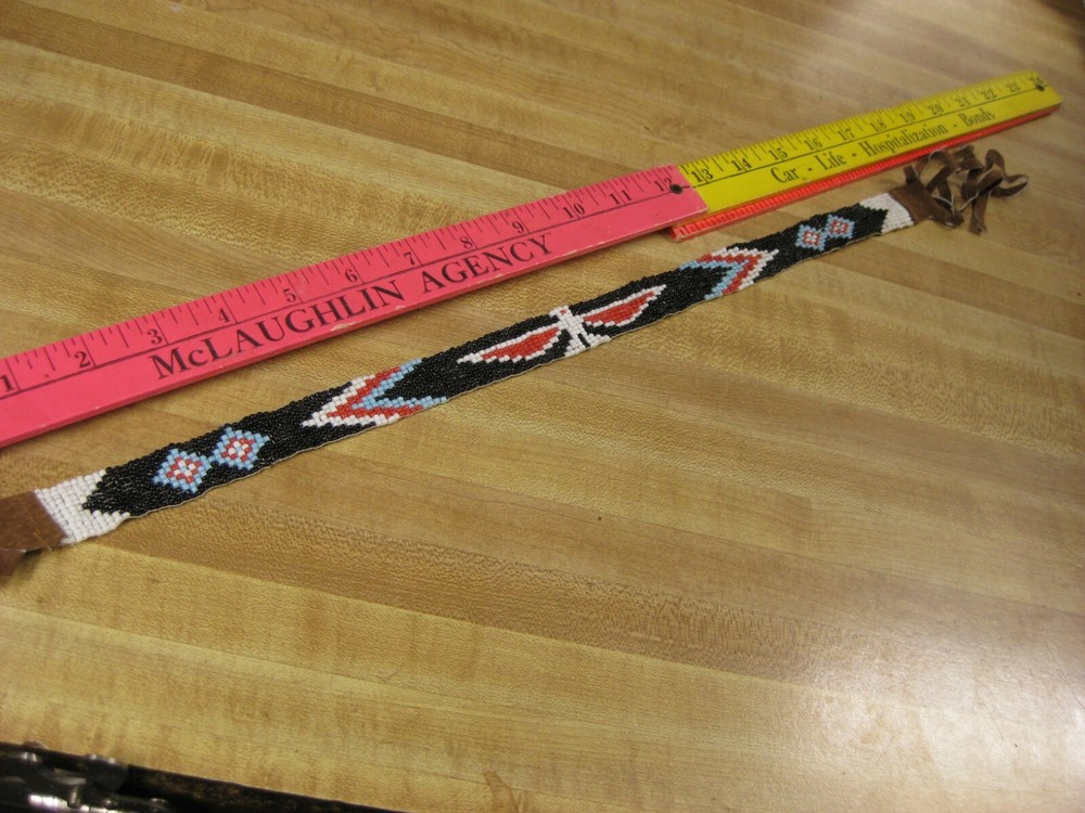 Beaded Head Band BLACK Craft Non Native