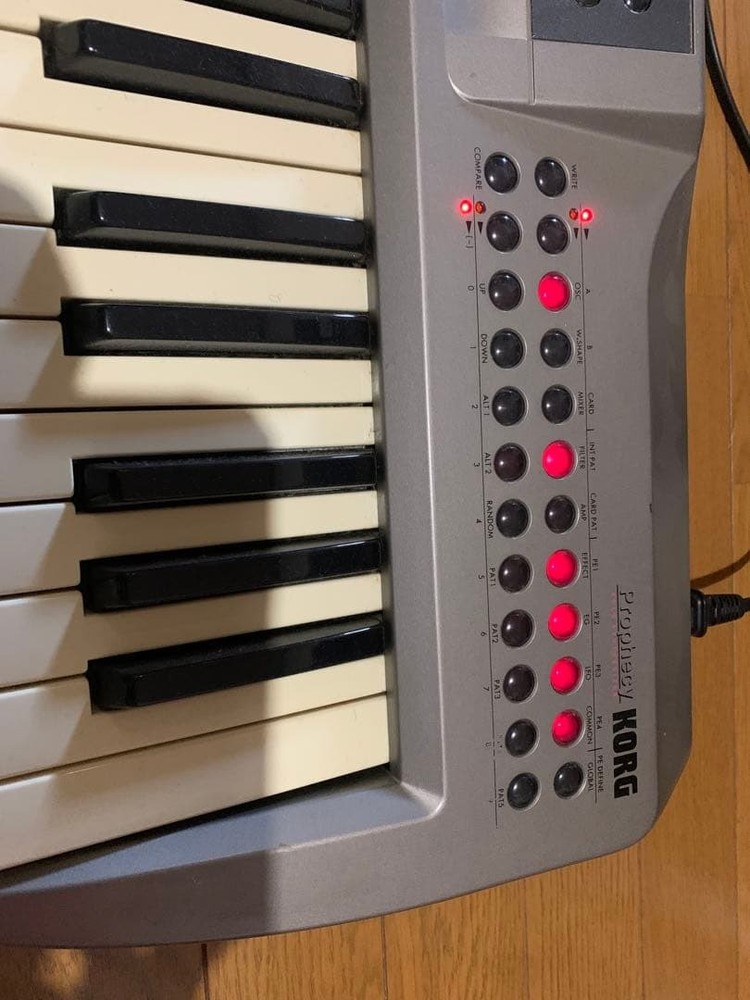 Korg Prophecy physical modeling synth keyboard Test Completed