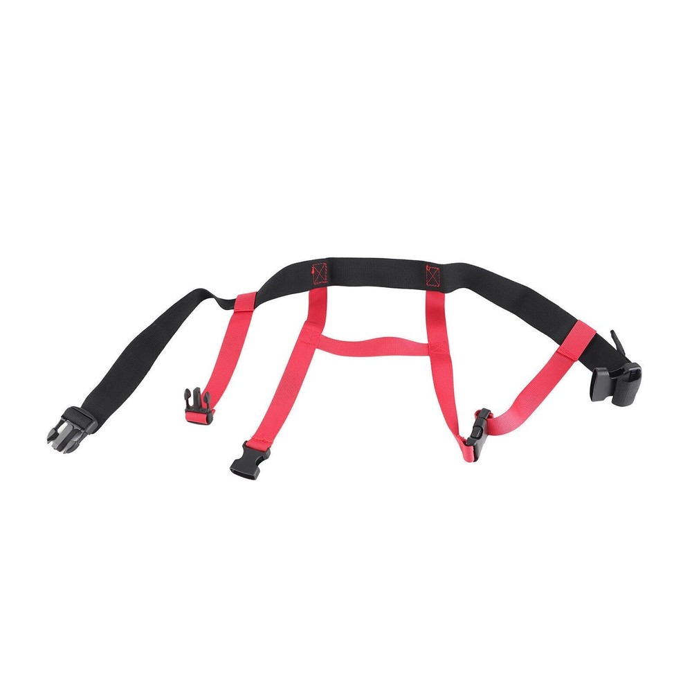 Snowboard Training Harness Black Red Nylon Material Adjustable Controlling Speed