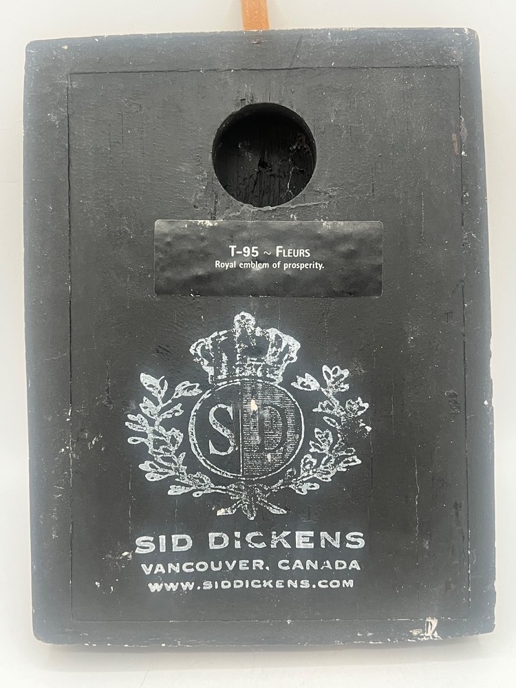 Retired Sid Dickens T-95 Fleurs Memory Block ceramic with fleur-de-lis-motif