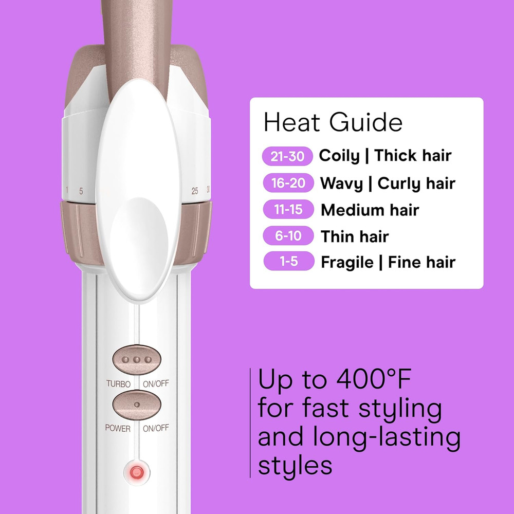 Conair Double Ceramic 1/2 Inch Curling Iron Spiral Curls