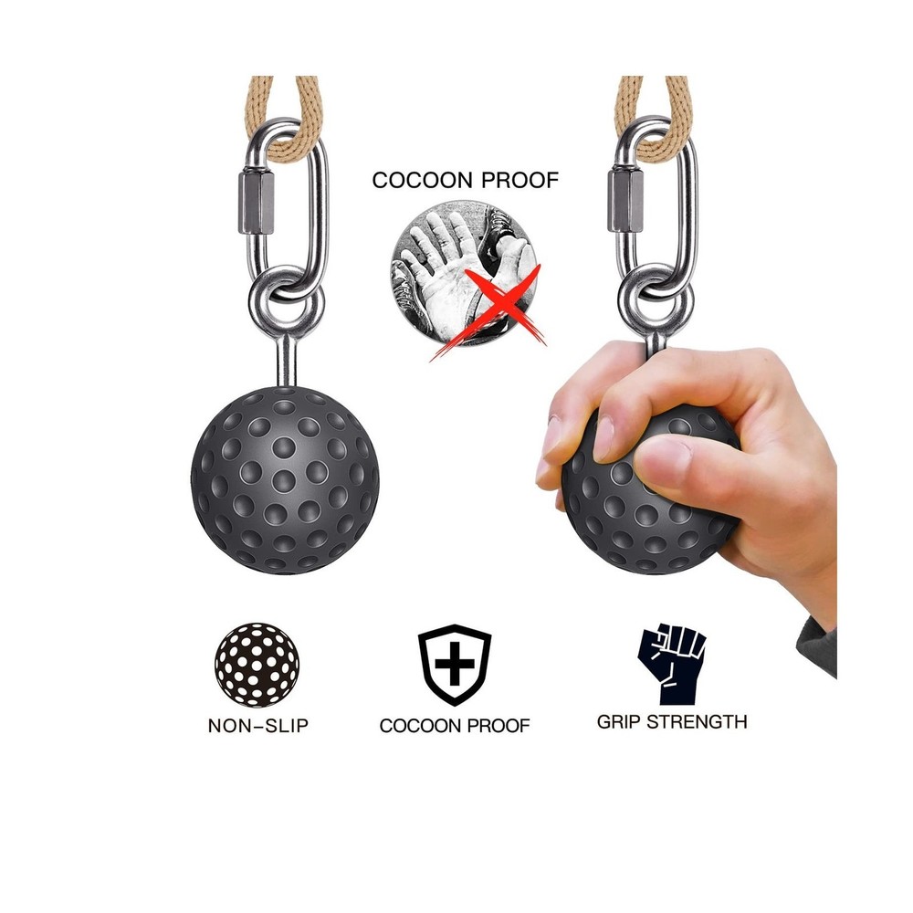 Pull Up Ball Grip Non-Slip - Rock Climbing Holds for Strength Training
