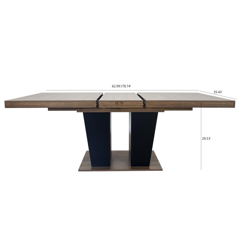 Extendable Wooden Dining Table for 4 10 People Modern Expandable Kitchen Table