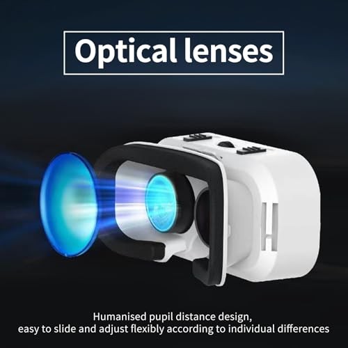 VR Headset for Cellphone, Virtual Reality 3D Glasses Headset, with Controller,