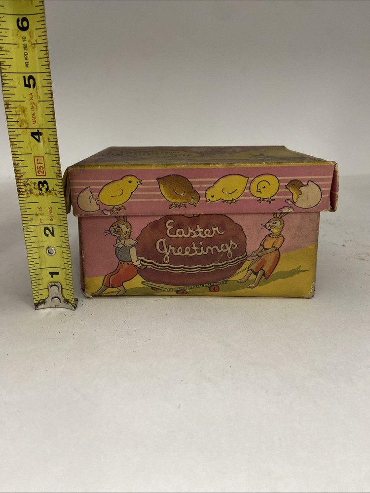 Brachs Advertising Candy Chocolate Fruit Nut Nested Egg Easter Bunnies 1950s Box