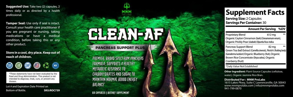 CLEAN-AF Pancreas Support Plus