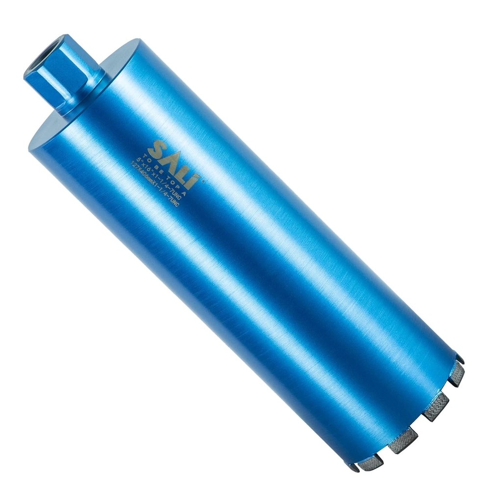 SALI 5" Diamond Core Drill Bit 1-1/4-7 Thread 15" Depth