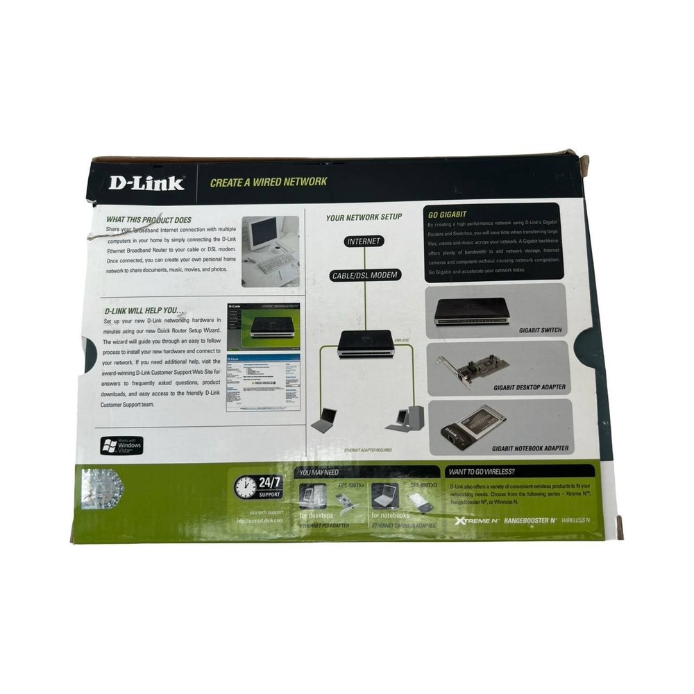 D-Link EBR-2310 4-Port 10/100 Ethernet Broadband Wired Router