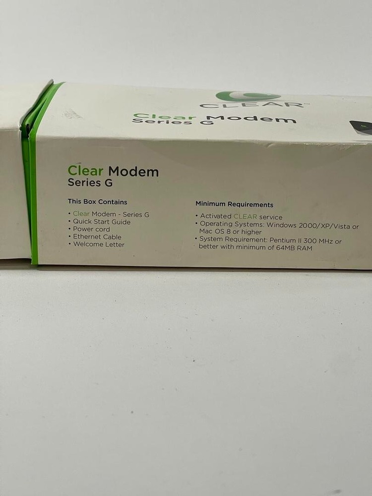 Clear Modem Series G New in Box