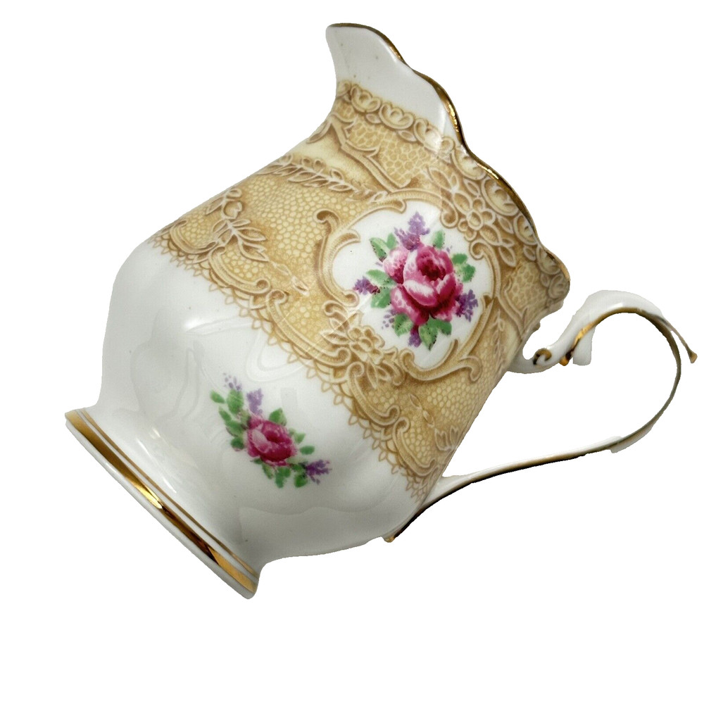 Vintage Royal Albert Devonshire Lace Cream Pitcher Tableware Bone China England.