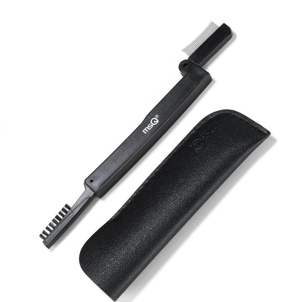 Eyelash Comb Separator Tool - Folding Brow Brush  Mascara Applicator