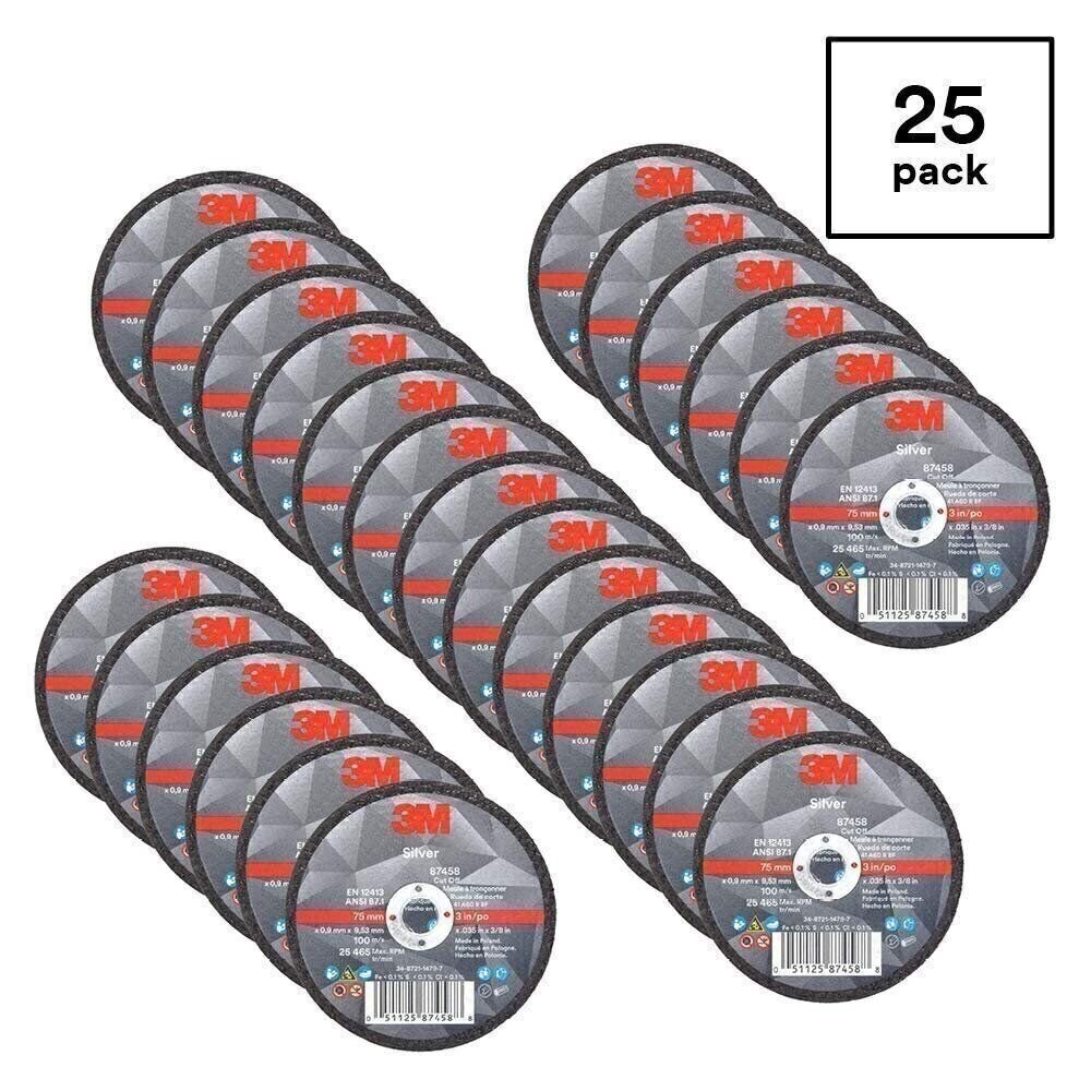 3M Silver Cut-Off Wheel, Precision Shaped Ceramic, Long-Lasting