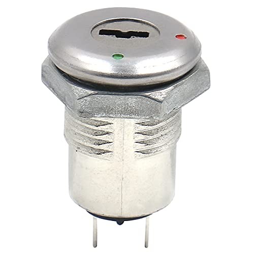 Mouting Hole Size 11mm 0.43'' On Off Two Terminals Keyswitch Keylock Switch