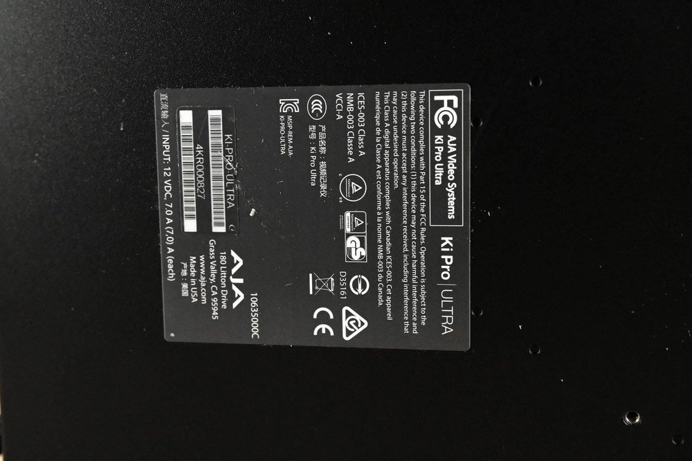 AJA Ki Pro Ultra File Based Recorder/Player CG01V94