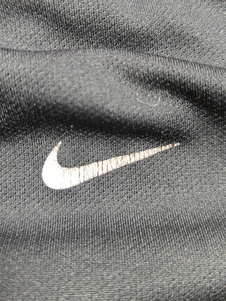 Nike Men's T-Shirt M Black 100% Polyester Round Neck Basic