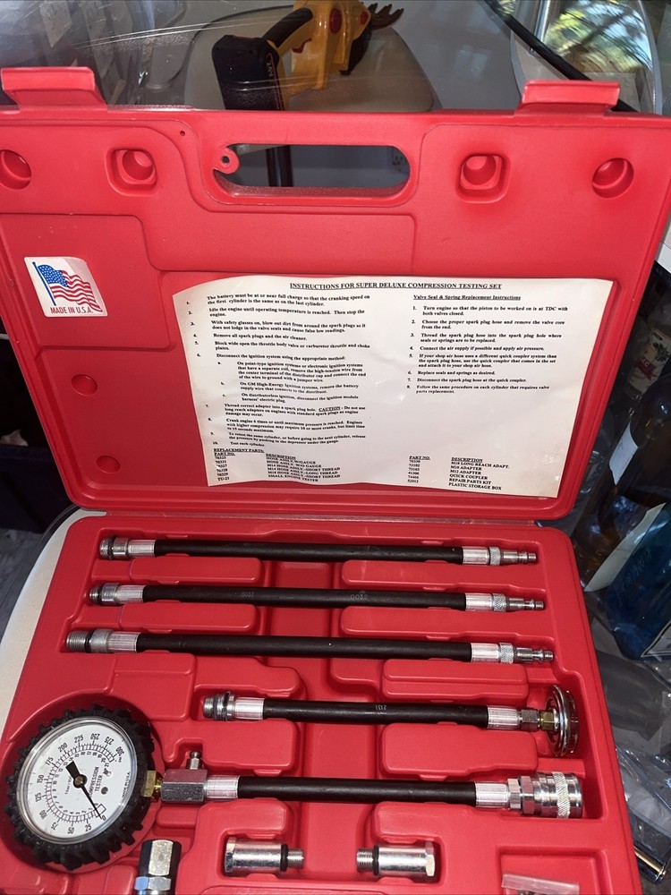 ATD-5638 ADT Tools Super Deluxe Compression Testing Kit With original Case
