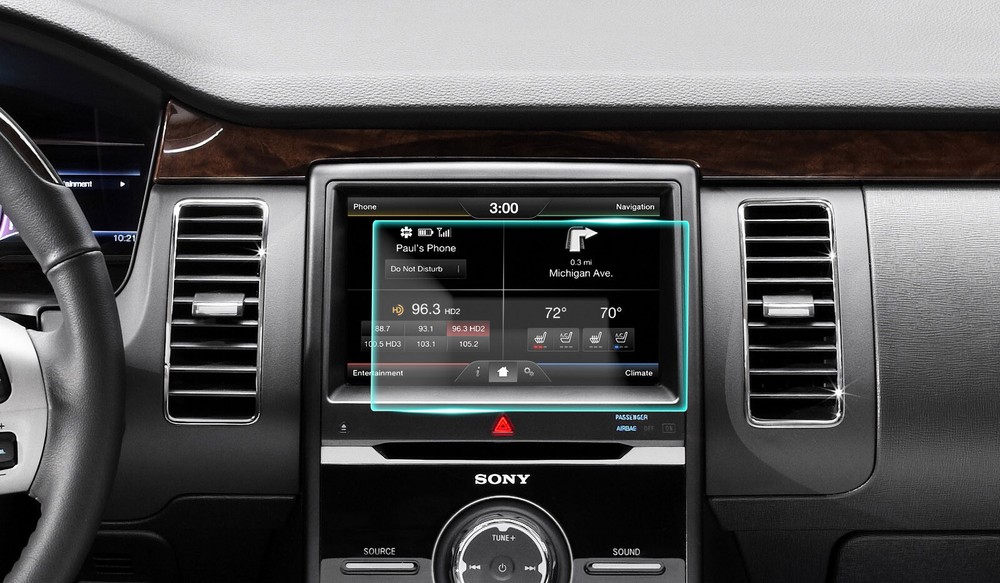 Crystal Clear Screen Protector for 2013 Ford Flex Vehicle Navigation