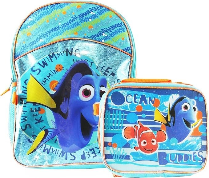 Finding Dory Just Keep Swimming Backpack & Detachable Lunchbox Set