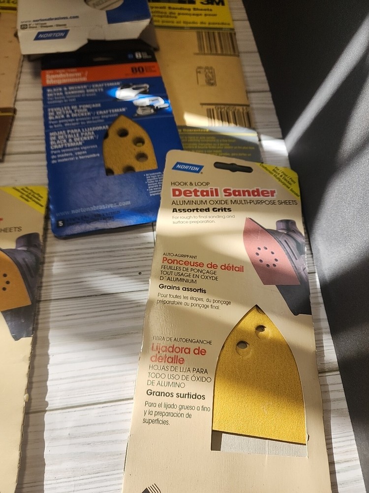 Norton Sandpaper Sheets Lot