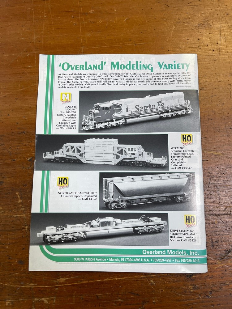 Railmodel Journal ~ September 1998 ~ Volume 10, No. 4 ~ Modeling from Prototype