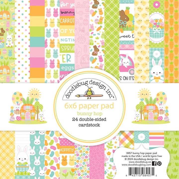 Bunny Hop 6x6 Paper Pad by Doodlebug Designs