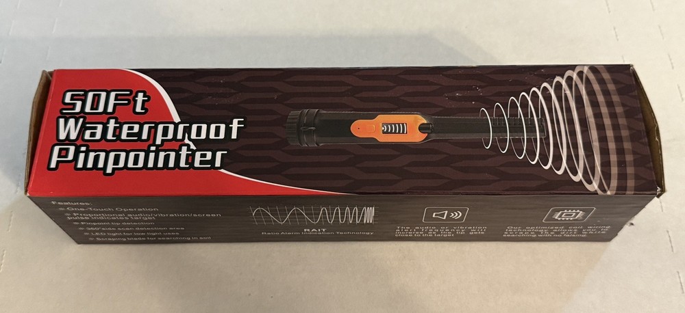 Metal Detector HandHeld Pinpointer Pointer Probe Waterproof Find Treasure Rings