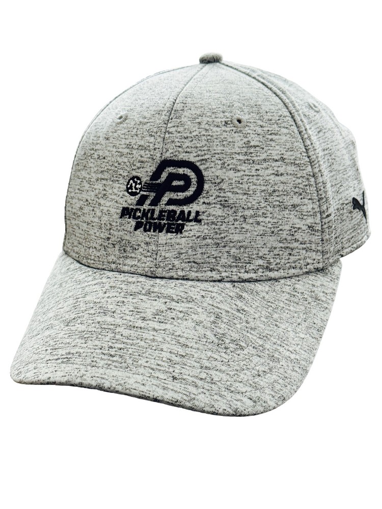 PUMA Jersey Cap | Moisture Wicking  | Performance Mesh/Low Profile - Lt. Grey