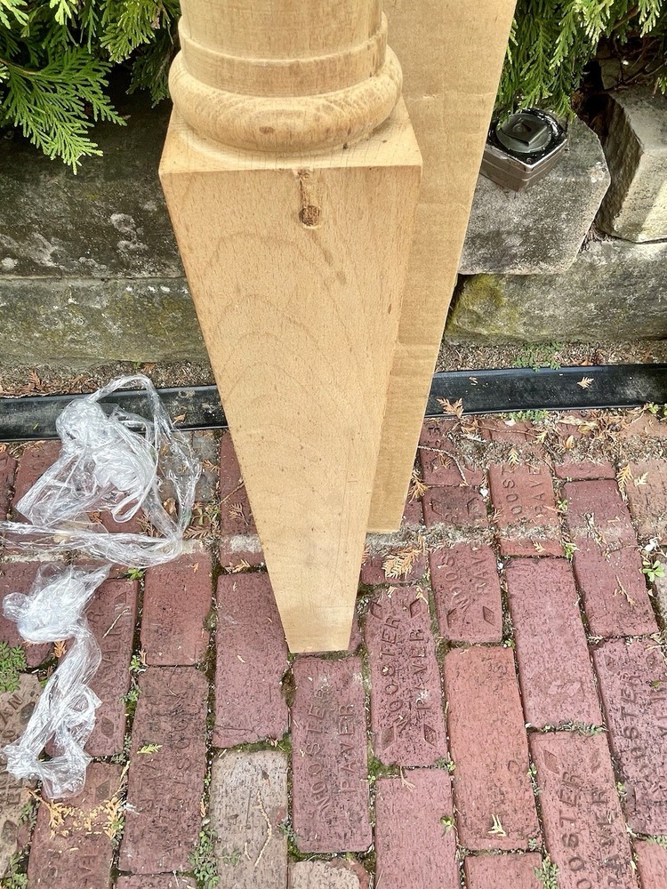 Large New Old Stock Victorian Style Solid MAPLE Newel Post 60” Architecture