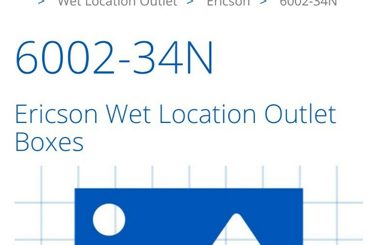 Ericsson 6002-34N Yellow Two Sided Outlet Box