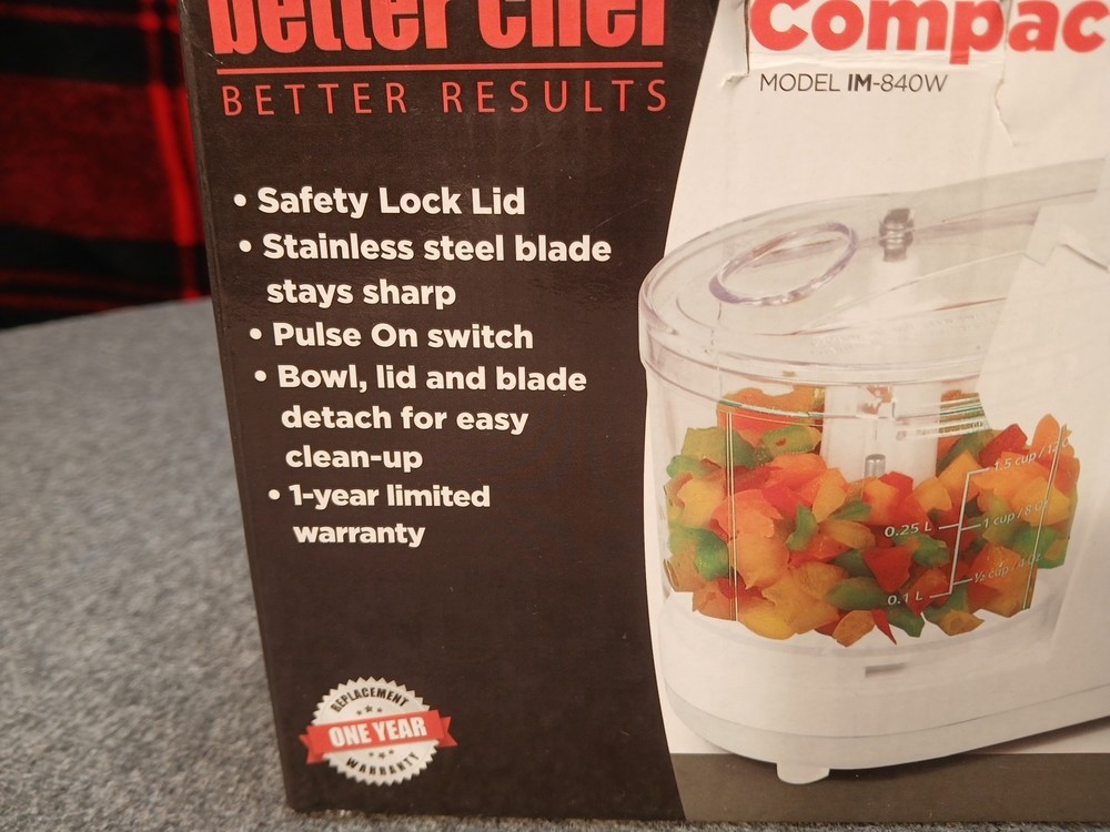 Better Chef Compact Chopper Model IM 841B. New
