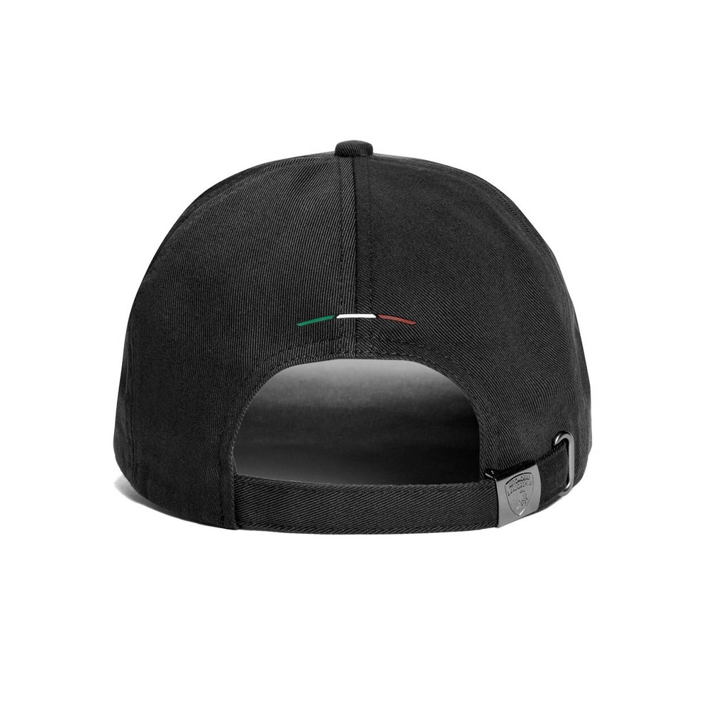 GENUINE Lamborghini Black Shield Logo Cap Black