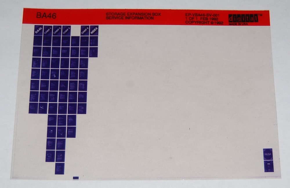 DEC BA46 Storage Expansion Box Service Information Manual, Microfiche
