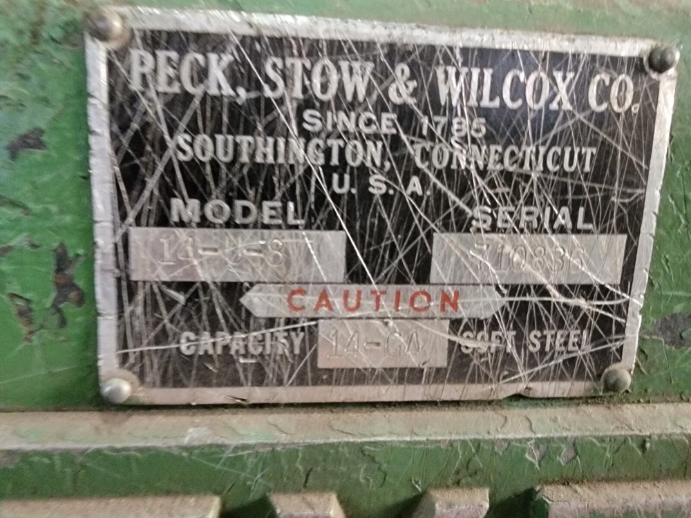 Power shear Pexto 8Ft., 14Ga.