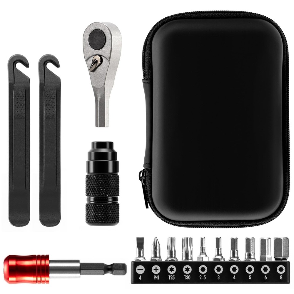 10 Pcs Magnetic Bits Bicycle Repair Tool Kit Alloy Multitool Maintenance Set